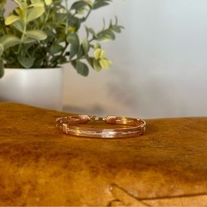 Ronaldo Jewelry Rose Gold & Silver Be The Light Bracelet